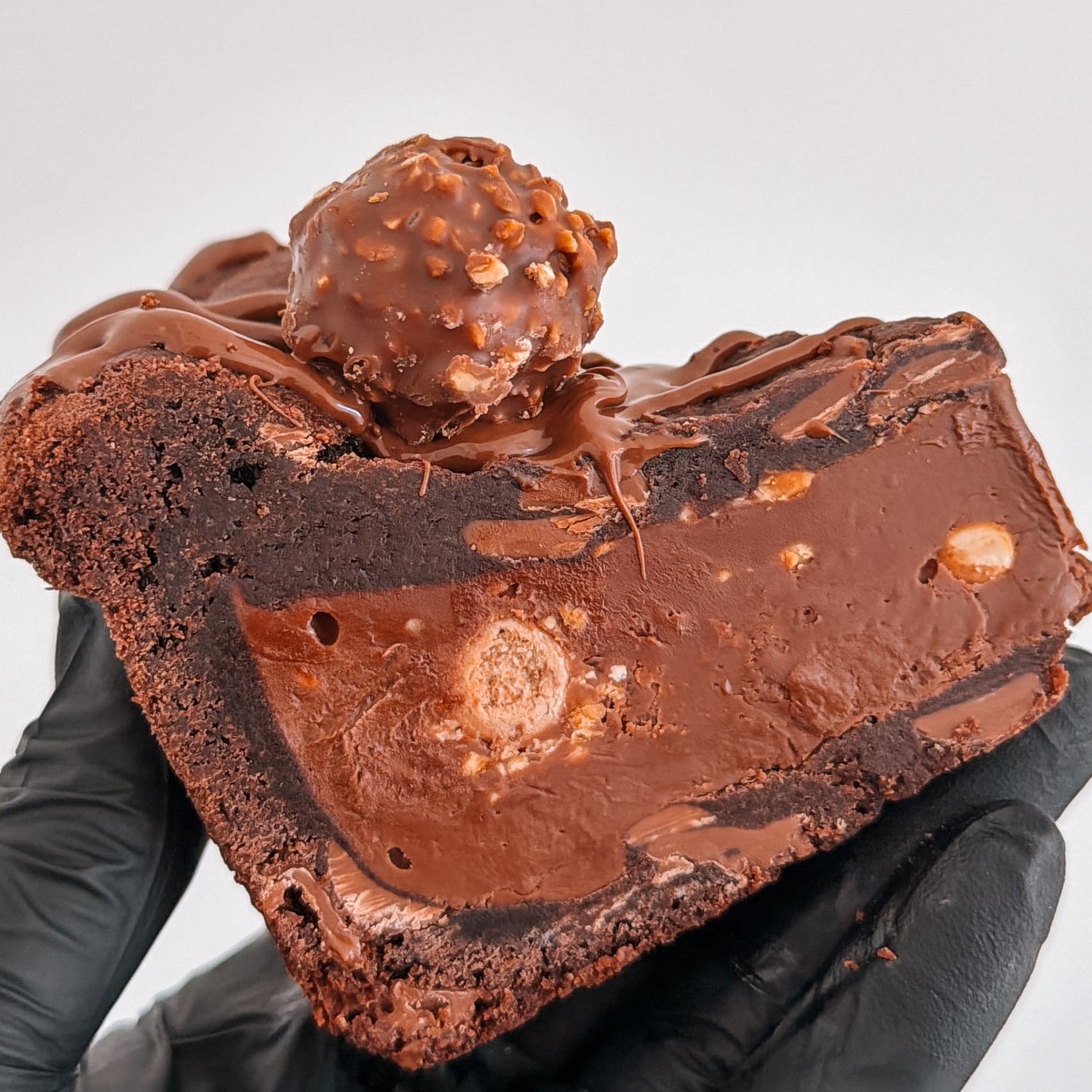 Ferrero Rocher Nutella Cookie Pie