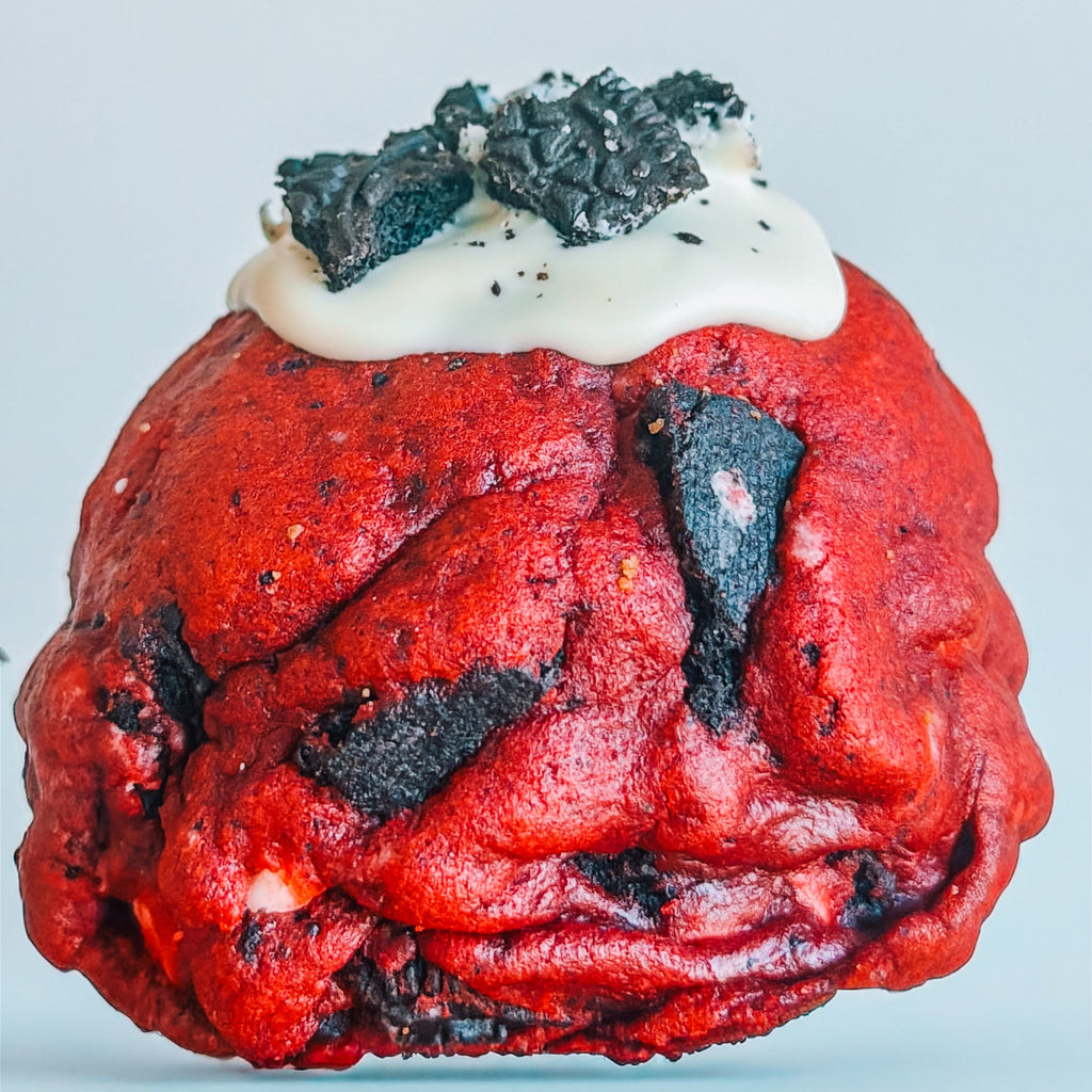 Red Velvet Cake stuffed Red Velvet Oreo Cookie