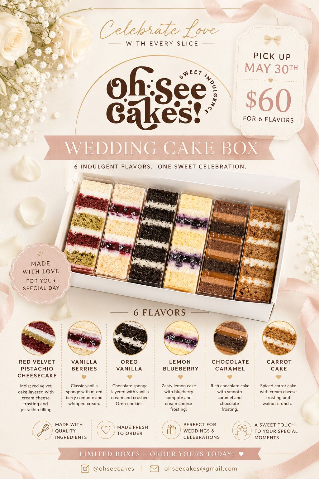 Wedding Cake Tasting Box