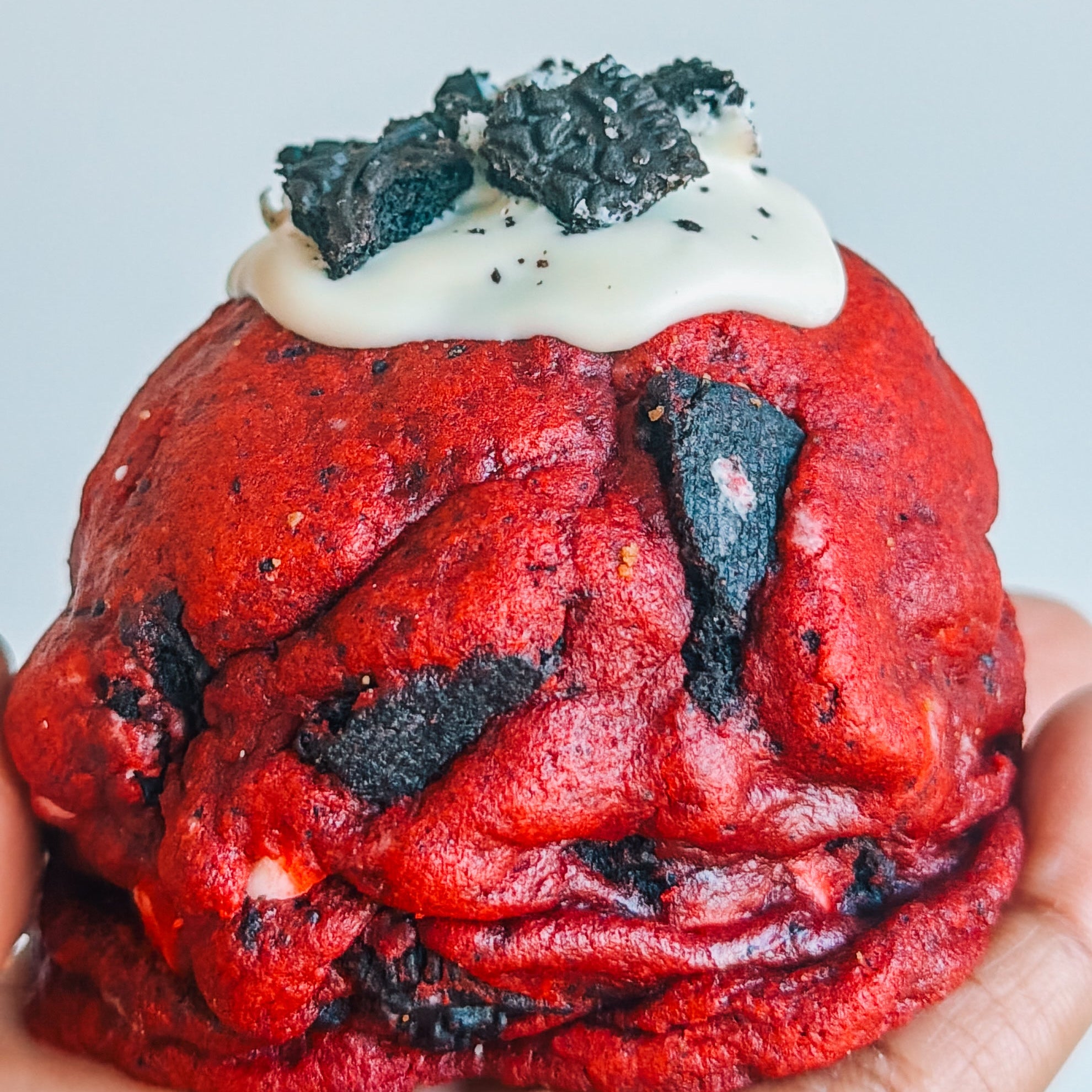 Red Velvet Cake stuffed Red Velvet Oreo Cookie