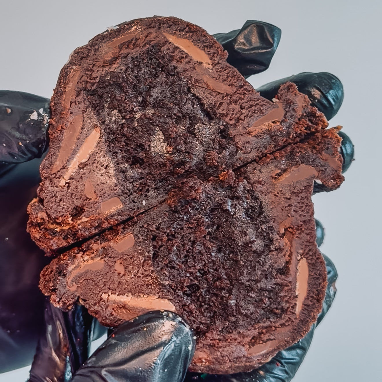 Chocolate Fudge Cake Stuffed Double Chocolate Cookie